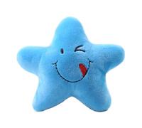 Interactive Star Shaped Squeaky Dog and Cat Toy for Training Pet Play Material Ideal for Indoor and Outdoor (Blue, 11cm)