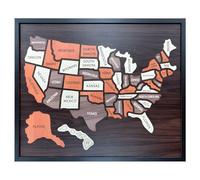 Interactive States Knowledge Toy Engaging Group Activity and Home Decoration States Puzzle