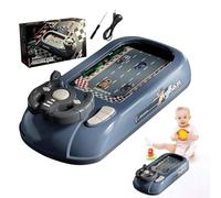 Interactive Steering Wheel Game For Kids, Electric Simulation Steering Wheel Toy, Driving Steering Wheel Toy, Car Adventure Games Driving Simulation Toy With Sounds Interactive Educational (Gray)