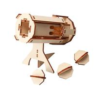 Interactive STEM Building Toy Age 6+, Wooden Physics Experiment Safe Educational Craft for Learning Children's Science Project Set