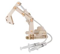 Interactive STEM Learning Tool Hydraulic Technology Assembly Wood Model Early Education Tool for Physics Principles Kids STEM Building Project