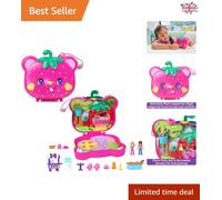 Interactive Strawberry-Themed Toy with 2 Micro Dolls: Perfect for Adventures