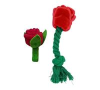 Interactive Stuffed Dog Chew Toy - Plush Squeaky Teething Chews Enrichment Puzzle -Valentines Day Dog Toy For Holiday Birthday Puppy Daily Companion Calming Boredom