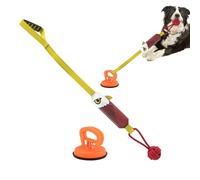 Interactive Suction Cup Tug Dog Toy for Dogs, Squeaky Shark Shaped Dog Rope Toy for Aggressive Chewers to Keep Them Busy, Puzzle Enrichment Toys for All Dogs