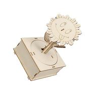 Interactive Sunflowers Model Educational Craft Project Construction for Children Solar Energy Demonstration and Decors Wooden Automatic Light Tracking Model