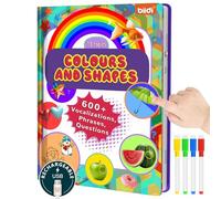 Interactive Talking Activity Book, English Words Sound Book for Kids Ages 3+, Autism Sensory Toy, Educational Learning Travel Toys for
