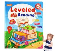 Interactive Talking Book, Rechargeable English Sound Book with Interactive Learning, Educational Reading Toy for Toddlers and Preschoolers，C