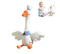 Interactive Talking Dancing Plush Goose Toy, Singing Goose with Moving Mouth & Stuffed Repeat, Animal Soft For Kids, Speech