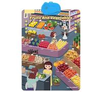 Interactive Talking Wall Chart For Kids Educational Toy For Boys And Girls Aged 3-6Y Fun Cognition Toy Battery Powered Kids Interactive Wall Chart