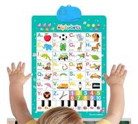 Interactive Talking Wall Chart for Kids English Learning Toy with Touch | Smart Touch Interaction Visual Audio Elements Vivid Picture Vocabulary Enhances Logical Thinking Training C