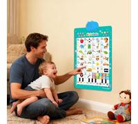Interactive Talking Wall Chart: Interactive Learning Poster for Kids, Alphabet Posters, Educational Poster, Laminated Wall Graphic, for Kids, Classroom, s,