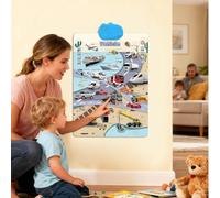 Interactive Talking Wall Chart: Interactive Learning Poster for Kids, Alphabet Posters, Educational Poster, Laminated Wall Graphic, for Kids, Classroom, s,