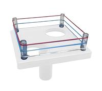 Interactive Thumb Wrestling Ring with Lights & Sound, Portable Electronic Thumb War Game for Adults, Party Fun, Travel, Family & Friends Challenge (White)