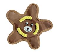 Interactive Toss Dog Toy, Chew Fetch Toy, 9.06x9.05x1.18 Inches Sturdy Rubber Teeth Cleaner, Outdoor Throwing Ball, Ideal for Dogs, Garden Park Home Play and Active Pet Exercise