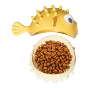 Interactive Tough Dog Toys, Pufferfish Shape Pet Food Dispenser Aggressive Chew Toys, Dog Feeder Toy Food Dispenser, Teething Puppy Toys for Small Medium Large Dogs