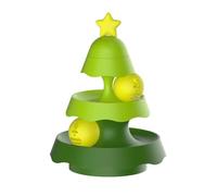 Interactive Toy Ball Turntable Track Toy 2/3 Level Turntable Smart Toys Balls Kitten With Track