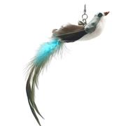 Interactive Toy Bird for Cats, Enrichment Feathers Interactive Play Rod, Enrichment Play Rod with Bubbles for Kittens, For Indoor Entertainment Boredom Reduce Pets Cats Be