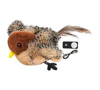 Interactive Toy for Cats - Plush Toy Remote Controlled, Automatic Flappy, USB Rechargeable Pet Game, Engaging Tweet Toy in Soft and S Material