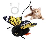 Interactive Toy for Indoor Cats, Fun Exercise Games - Automatic Butterfly Cat Toy | for Entertainment Exercise and Anti-Boredom of Your Indoor Cat at Home in Apartment and