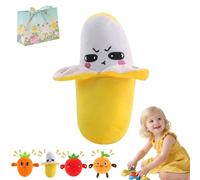 Interactive Toys Baby Piano Metronome, Body-Sensing Banana Plush Music Doll, Touch-Activated Educational Sensory Toy for Toddlers, Fun Rhythm Sound Gift for Boys and Girls (C)