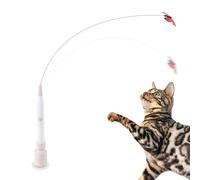 Interactive Toys for Cats,2-Mode Pet Enrichment Teaser Stick,Electric Cats Teaser Wand Toys | for Medium Large Kitten Yards Porches Gardens Lawn Indoor Outdoor