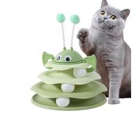 Interactive Toys for Cats - 3-Stage Turntable Tower with Balls | Interactive Kitten Toys for House Cats, for Kitten Enrichment Stimulation Movement Boredom Game Hunting Rush