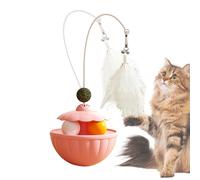 Interactive Toys for Cats - Automatic Shake Cat Fishing with Catnip Balls | Kitten Play Rod and Toy - For Small and Medium Cats Indoor Outdoor Patio Garden