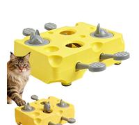 Interactive Toys for Cats,Cheese Funny Non Slip Puzzle Feeder | Boredom Cat Toy Treat Puzzle | for Indoor Pet Kitten Dog Enrichment Boredom Training Keep Them Busy