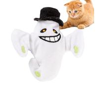 Interactive Toys for Cats | Electronic Plush Halloween Ghost Doll for Kitten - Automatic Cat Chewing Toys, Pet Supplies for Small Large Medium Cat