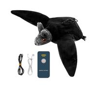 Interactive Toys for Cats - Intelligent Flapping Bat with Catnip,Pet Exercise Toys, Beating Wings Toys for Kitten Exercise, Vivid Chirping, 3 Modes
