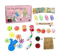 Interactive Toys for Cats | Interactive Christmas-themed Jumping Ball for Kitten | Scratch-Resistant Kitten Exercise Toys Kit, Pet Accessory for Small Large Medium Cat