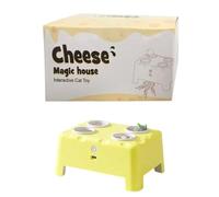 Interactive Toys for Cats - Rotating and Squeaking Playful, Electric Intelligent Stimulation for Cats - for Mental Enrichment Searching Behavior Indoor Entertainment for Cats Ad