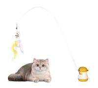 Interactive Toys for Cats with Stick Game Design, Cat Toy with Ergonomic Handle and Flexible Rod, Indoor Cat Toys with Attachment, for Home Couch Corner Furniture Floor Play Enrichment Outdoor