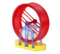 Interactive Toys, Rabbit Toy for Pet, Simulated Plush Rabbit with Stand and Exercise Wheel, Entertainment for and Dogs Indoor Game for