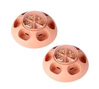 Interactive Treat Dispenser That Rewards Dogs When They Push the Right Spots Double Layer Dog Feeder