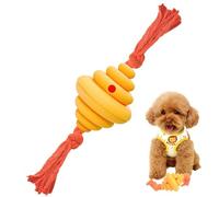 Interactive Treat Toy for Dogs, Food Dispensing Dog Toy, Feeder, Chew Ball Toy for Chewing and Leaking Treats, Feeder for Slow Feeding in Honeycomb Groove Desi