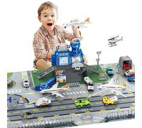 Interactive Trucks Aircraft Tower Play Set Kids Toy