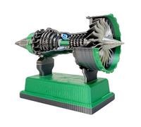 Interactive Turbo Fan Engine Model 3D Printing Technology Desktop Display Educational Toys for Stem Lovers