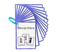 Interactive Vocabulary Flashcards Toddler Early Learning Word Card 11 cm x 8 cm Word Flashcards for Nursery Teachers Interactive English Flashcards