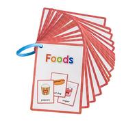 Interactive Vocabulary Flashcards Toddler Early Learning Word Card 11cmx8cm Word Flashcards for Kindergarten Teachers English for Kids