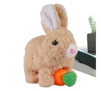 Interactive Walking Bunny Toy - Educational Robot Pet Rabbit, Stuffed Animal Companion Featuring Movement for Kids, Boys, Girls, Birthday, Holiday, Christmas, New Year & Easter Fun