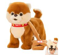 Interactive Walking Puppy - Barking & Dancing Musical AI Robotic Dog with Leash, Plush Stuffed Animal for Kids