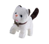 Interactive Walking Talking Cats Plush Toy with LED Light Simulation Sound for Children Pretend Play Gift Giving Realistic Cats Toy