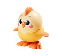 Interactive Wind-Up Toy, Cute Cartoon Chicken, 3.35x3.15x3.35 Inches Flipping Wind-Up Toy with ABS Build, Durable Design with Fun Movements, Wind Up Toys for Kids Home Travel Classroom