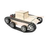 Interactive Wood Science Experiment Tanks Toy Model Building for Children to Learn Mechanical Principles Circuits Educational Wooden Electric Model Science Experiment and Technology Learning