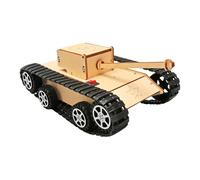 Interactive Wood Science Experiment Tanks Toy Model Building for Children to Learn Mechanical Principles Circuits Electric Craft Model