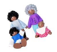 Interactive Wooden Family Dolls Set For Kids Learning And Social Skill Development Creative Play Wooden Family Figures
