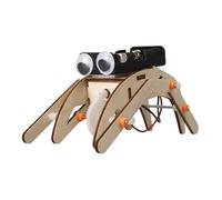 Interactive Wooden Hexapod Device Hands On Scientifically Experiment For Children Creative Learning Safe Non Toxic Educational Robotics Kits