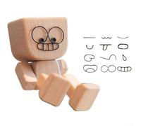 Interactive Wooden Man That Moves Gently with Vehicle Motion for Car Decoration and Visual Engagement