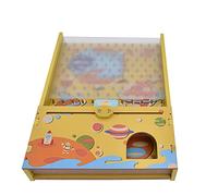 Interactive Wooden Pinball Playset for Toddlers, Promotes Concentration and Brain Training, Promotes Early Learning and Accelerated Development (Yellow)